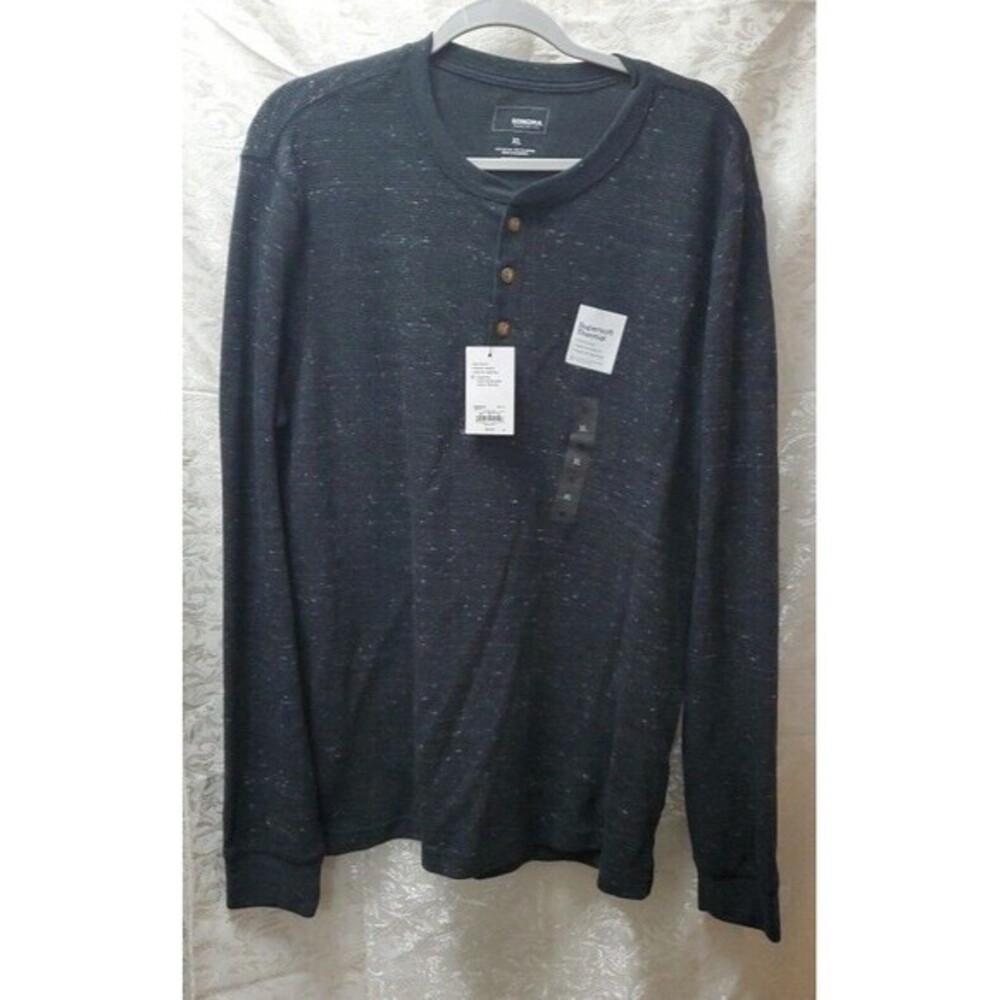 Men’s Sonoma BLACK Long Sleeve Thermal Top‎ XL NWT